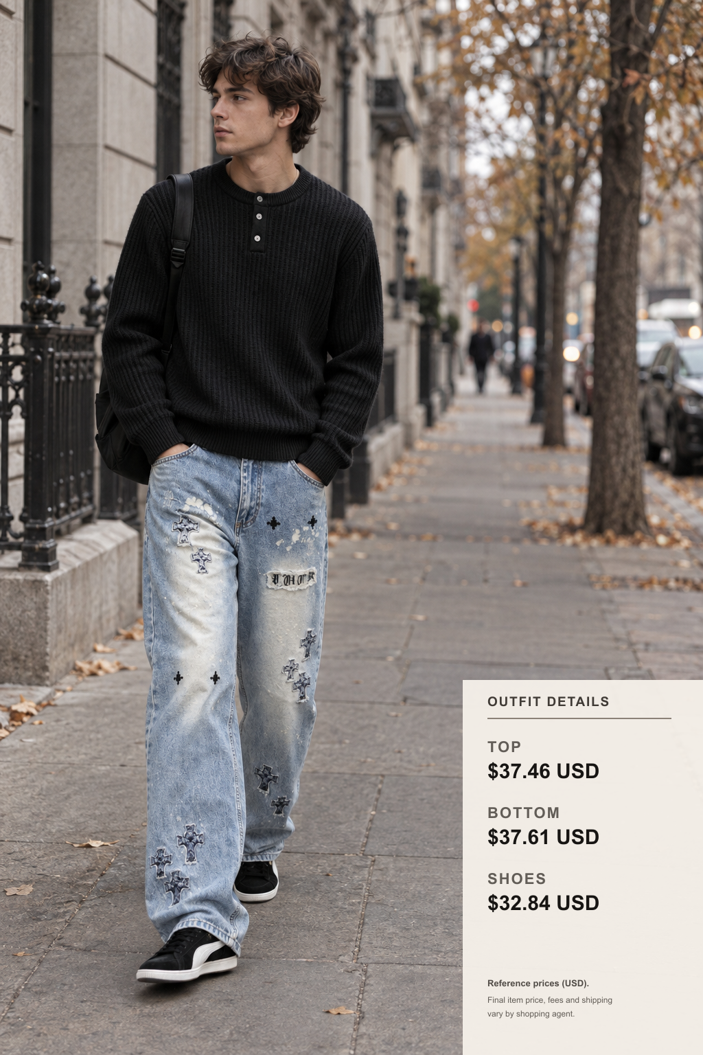 puma Hoodie: 3 Fall-Winter Outfit Ideas outfit 1 full-body street style for fashionreps