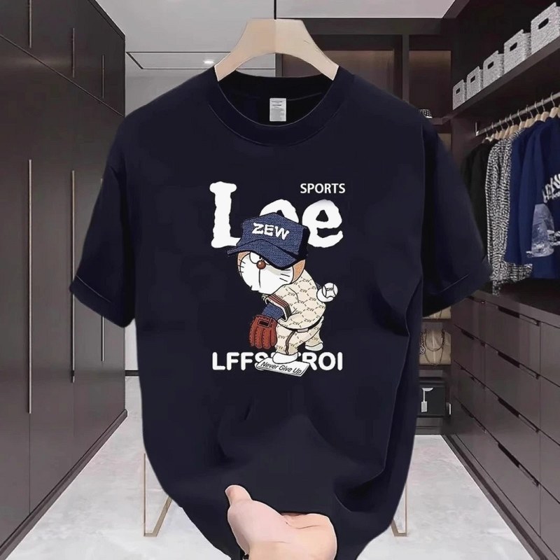 Lee Black T-Shirt in Casual Streetwear Style Review: 250g Cotton Tee Tested