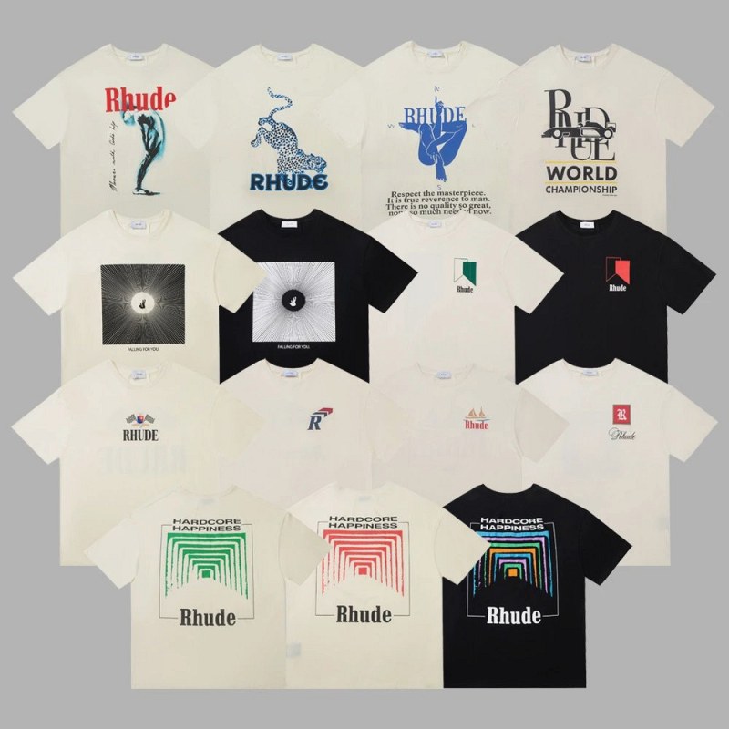 Rhude Multicolor T-Shirt Collection Review: What Two 30-Degree Washes Did to the Print Edges